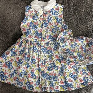 Polo by Ralph Lauren Floral Dress with White Collar